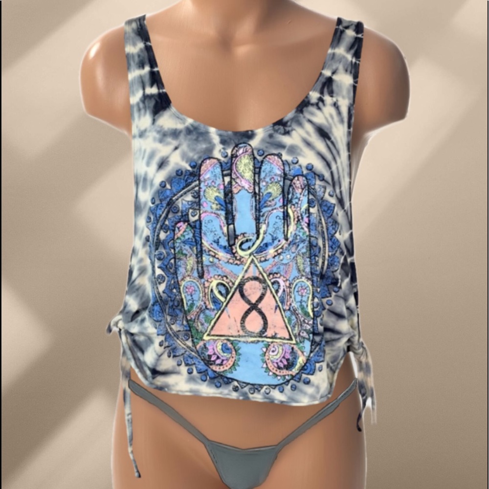 Workshop tie-dye festival top